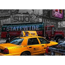 Ravensburger (19443) - "Yellow Taxi" - 1000 brikker puslespil