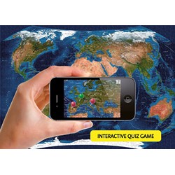 Ravensburger (19308) - "World Map" - 1000 brikker puslespil