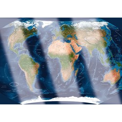 Ravensburger (19308) - "World Map" - 1000 brikker puslespil