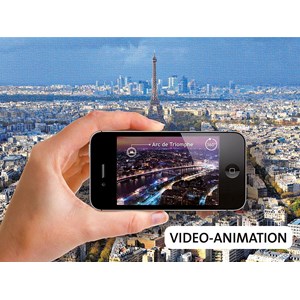 Ravensburger (19302) - "Above The Roofs Of Paris" - 1000 brikker puslespil