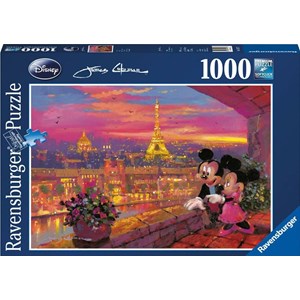 Ravensburger (19327) - "Evening in Paris" - 1000 brikker puslespil