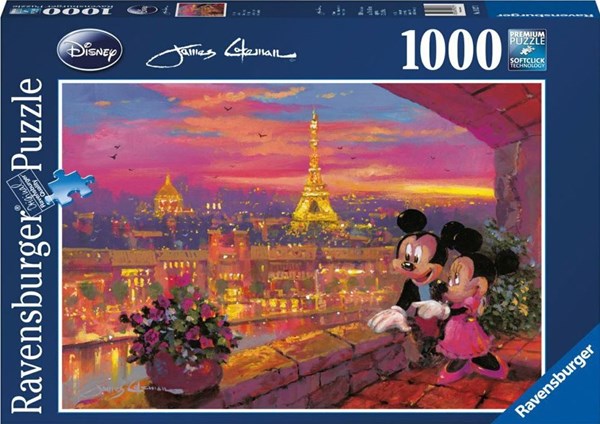 Ravensburger (19327) - "Evening in Paris" - 1000 brikker puslespil
