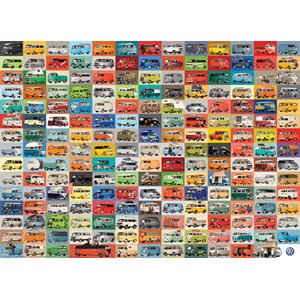 Eurographics (6000-0783) - "The Volkswagon Groovy Bus" - 1000 brikker puslespil