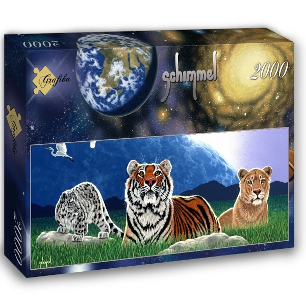 Grafika (02602) - Schim Schimmel, William Schimmel: "Shared World" - 2000 brikker puslespil