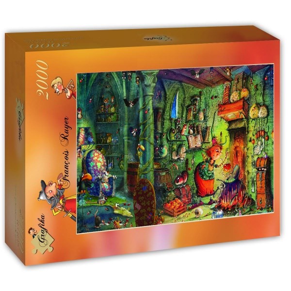 Grafika (T-00581) - François Ruyer: "In the kitchen!" - 2000 brikker puslespil