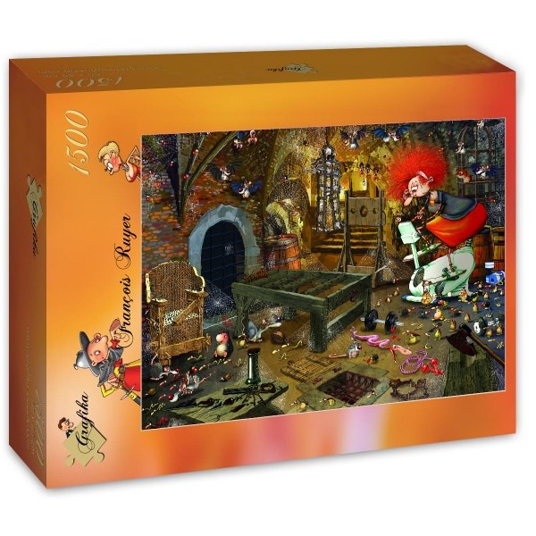 Grafika (T-00594) - François Ruyer: "Sports Hall" - 1500 brikker puslespil