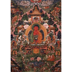 Grafika (T-00601) - "Buddha Amitabha in His Pure Land of Suvakti" - 1500 brikker puslespil