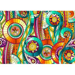 Grafika (T-00610) - "Abstract art" - 2000 brikker puslespil