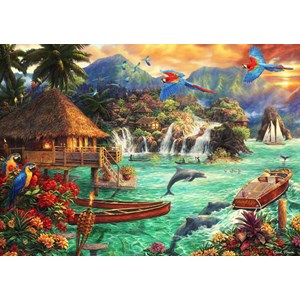 Grafika (T-00710) - Chuck Pinson: "Island Life" - 2000 brikker puslespil