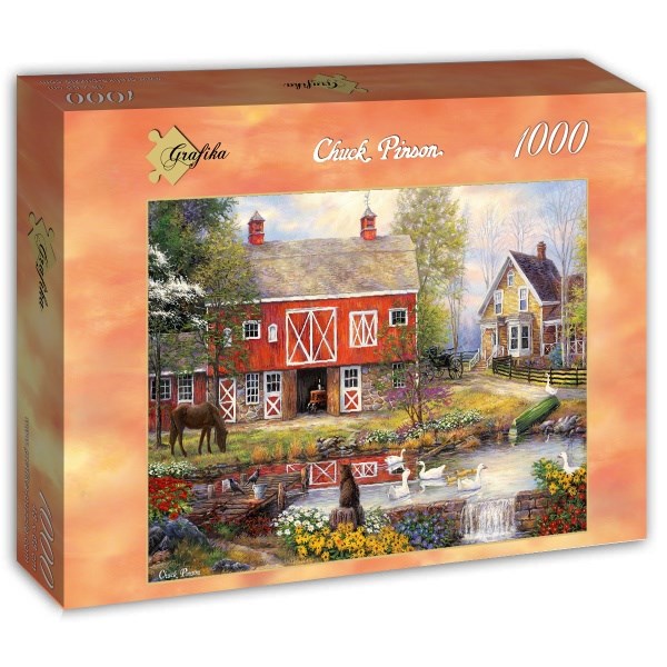 Grafika (T-00761) - Chuck Pinson: "Reflections On Country Living" - 1000 brikker puslespil