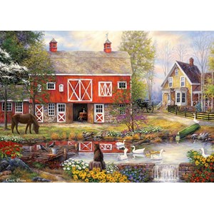 Grafika (T-00761) - Chuck Pinson: "Reflections On Country Living" - 1000 brikker puslespil