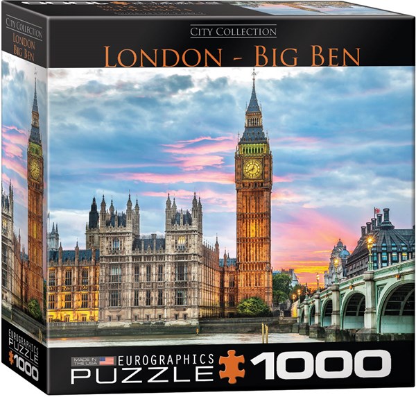 Eurographics (8000-0764) - "London, Big Ben" - 1000 brikker puslespil