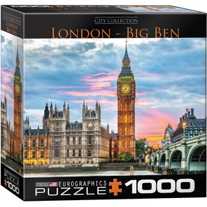 Eurographics (8000-0764) - "London, Big Ben" - 1000 brikker puslespil