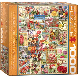 Eurographics (8000-0806) - "Flowers Seed Catalogue Collection" - 1000 brikker puslespil