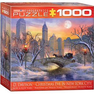 Eurographics (8000-0915) - Dominic Davison: "Christmas Eve in New York City" - 1000 brikker puslespil