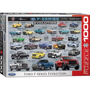 Eurographics (6000-0950) - "Ford F-Series Evolution" - 1000 brikker puslespil