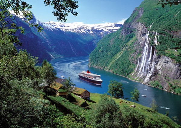 Ravensburger (15804) - "Norwegian Fjord" - 1000 brikker puslespil