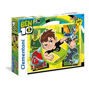 Clementoni (23717) - "Ben 10" - 104 brikker puslespil
