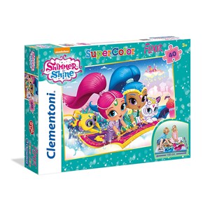 Clementoni (25451) - "Shimmer & Shine" - 40 brikker puslespil