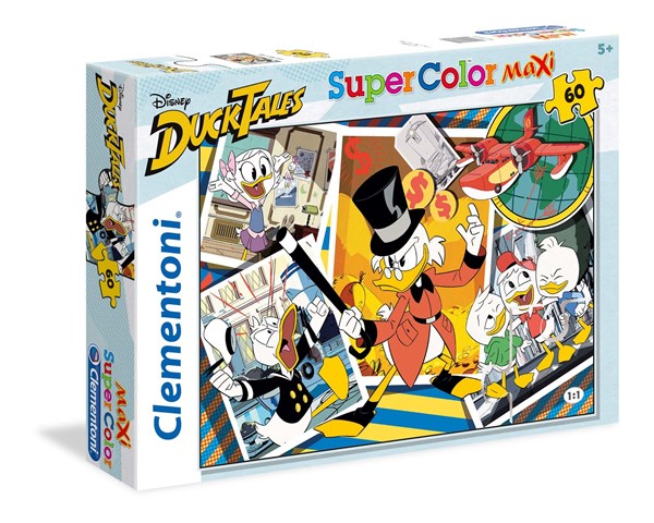 Clementoni (26432) - "Duck Tales" - 60 brikker puslespil