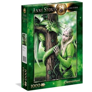 Clementoni (39463) - Anne Stokes: "Connected Spirits" - 1000 brikker puslespil