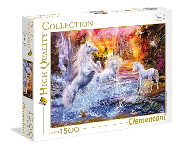 Clementoni (31805) - "Unicorns" - 1500 brikker puslespil