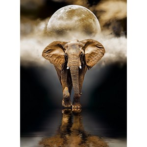 Clementoni (39416) - "The Elephant" - 1000 brikker puslespil