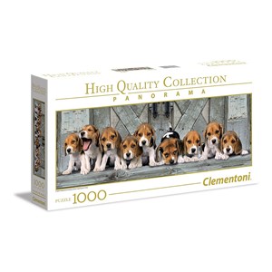 Clementoni (39435) - "Beagles" - 1000 brikker puslespil