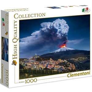 Clementoni (39453) - "Etna, Italien" - 1000 brikker puslespil