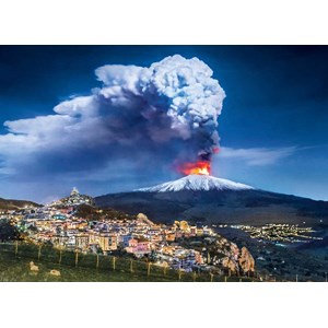 Clementoni (39453) - "Etna, Italien" - 1000 brikker puslespil