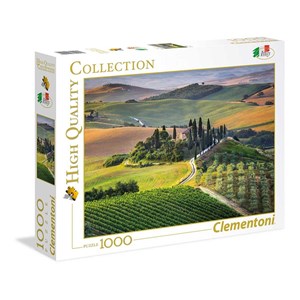 Clementoni (39456) - "Toskana, Italien" - 1000 brikker puslespil