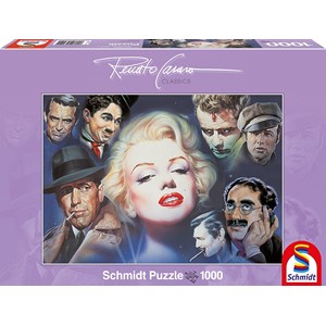 Schmidt Spiele (57550) - Renato Casaro: "Marilyn Monroe and Friends" - 1000 brikker puslespil