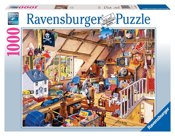 Ravensburger (19272) - "Grandma's Attic" - 1000 brikker puslespil