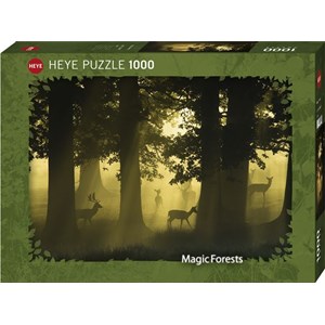 Heye (29497) - "Deer, Magic Forests" - 1000 brikker puslespil