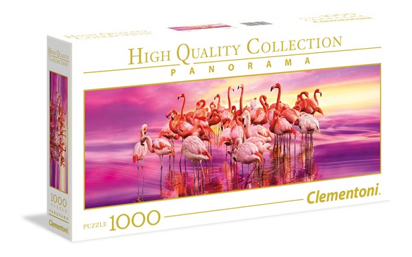 Clementoni (39427) - "Flamingos dans" - 1000 brikker puslespil