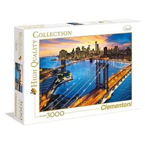 Clementoni (33546) - "New York" - 3000 brikker puslespil