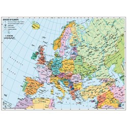 Ravensburger (14130) - "Political Map of Europe" - 500 brikker puslespil