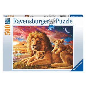 Ravensburger (14252) - "Lion Family" - 500 brikker puslespil