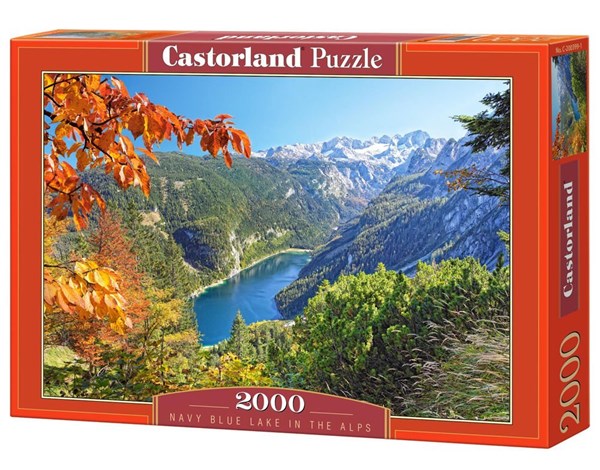 Castorland (C-200399) - "Navy Blue Lake in The Alps" - 2000 brikker puslespil