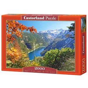 Castorland (C-200399) - "Navy Blue Lake in The Alps" - 2000 brikker puslespil