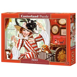 Castorland (B-52165) - "Lady in hat" - 500 brikker puslespil