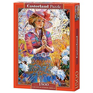 Castorland (C-151363) - Alexander Lashkevich: "Pigen med den opslåede parasol" - 1000 brikker puslespil