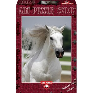 Art Puzzle (4188) - "White Horse" - 500 brikker puslespil