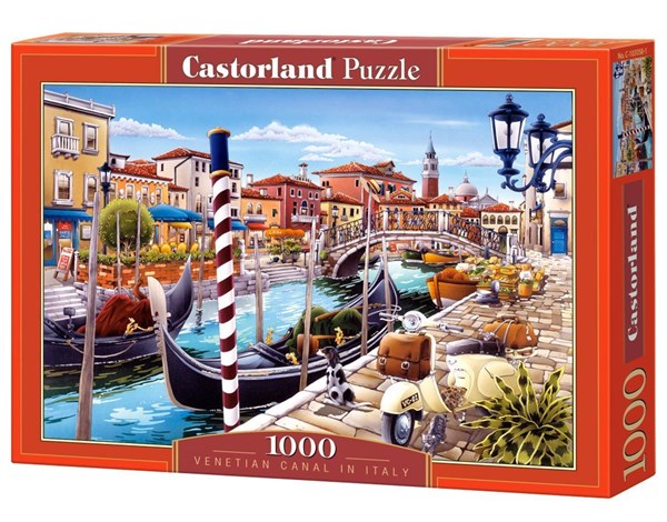 Castorland (C-103058) - "Venetian Canal in Italy" - 1000 brikker puslespil