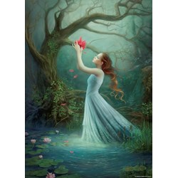 Heye (29523) - Melanie Delon: "Red Bloom" - 1000 brikker puslespil