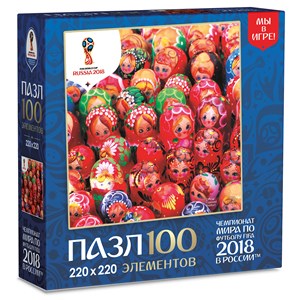 Origami (03802) - "Matryoshka Fair" - 100 brikker puslespil