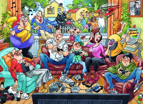 Jumbo (19111) - "Wasgij Back to 1: Basics!" - 1000 brikker puslespil