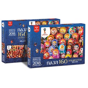 Origami (03830) - "Colorful Matryoshka Dolls" - 160 brikker puslespil