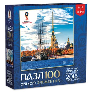 Origami (03797) - "Saint Petersburg, Host city, FIFA World Cup 2018" - 100 brikker puslespil