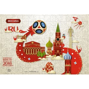 Origami (03808) - "Moscow, Host city, FIFA World Cup 2018" - 360 brikker puslespil